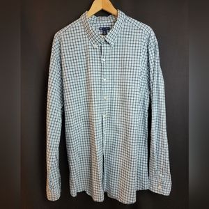 GAP Men’s Slim Fit Plaid Long Sleeved‎ Shirt XXL